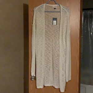 Knitted Open-Front Cardigan Universal Thread